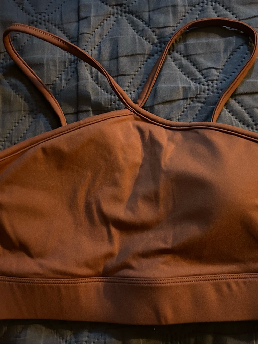 Everyday Strappy Brown Bralette - Unbranded